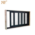 aluminum windows 70-series standard glass sliding reception  window sizes